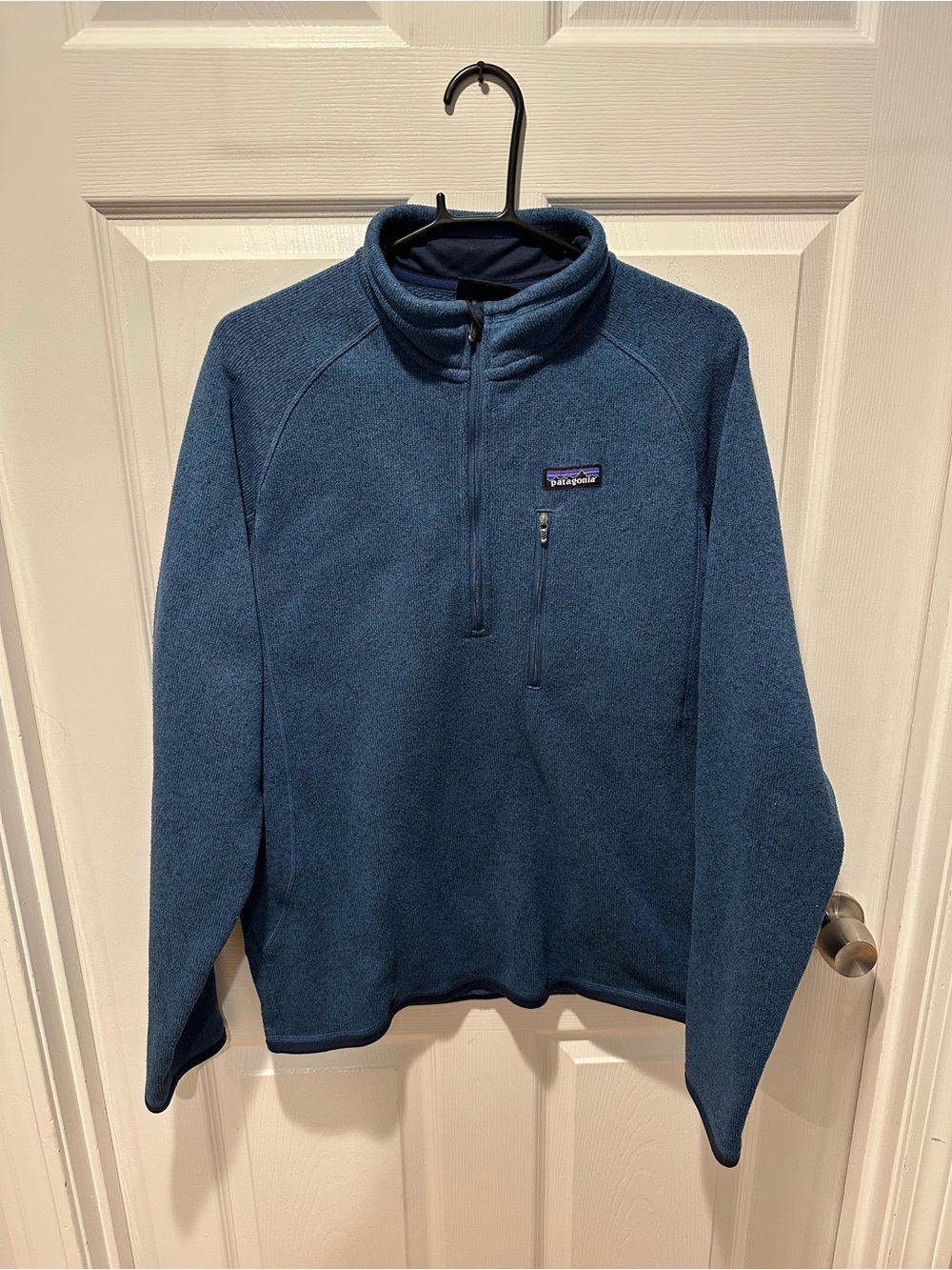 Patagonia Better Sweater 1/4 Zip Fleece Pullover Men’s Medium Blue Heather